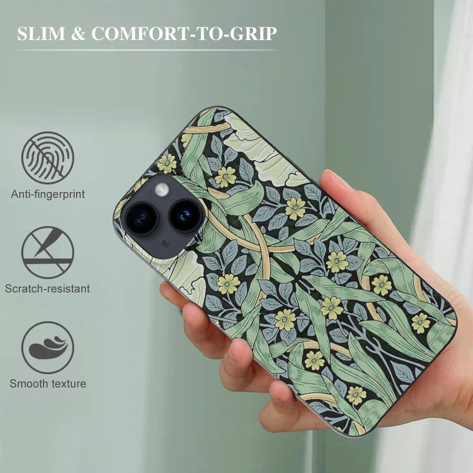 Amazon.co.jp: William Morris ウィリアム・モリス 花柄 iPhone11 対応